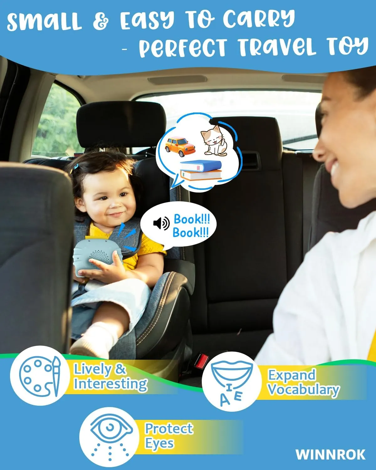 510 Words Spanish English Bilingual Talking Flash Cards for Toddlers 1-3, Pocket Speech Learning Montessori Toys for Kids, Autism Sensory Therapy Preschool Educational Birthday Gifts for Boys Girls