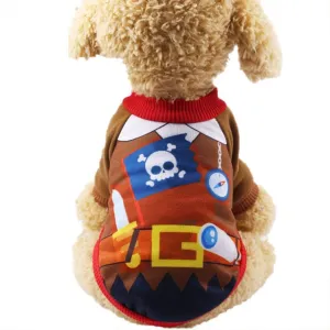 Adorable Little Pirate Warm Winter Sweater For Dogs