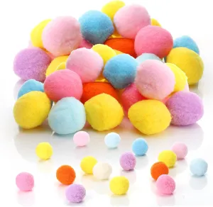 AIERSA 40Pcs Cat Pom Pom Balls for Cat Toy Launcher, 1.2 Inch Plush Toys for Kittens, Fuzzy Balls for Indoor Cats