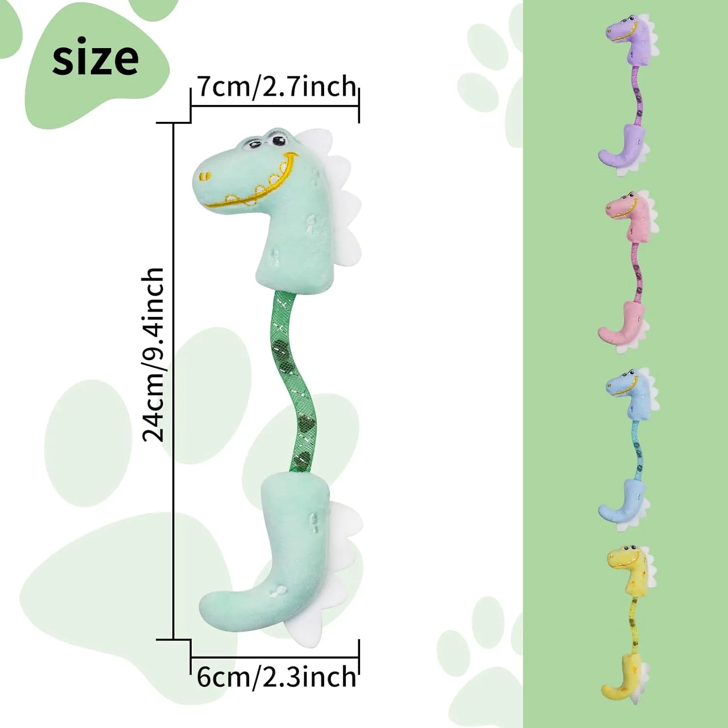 Andiker Cat Catnip Toy26.5cm Cat Plush Toy with Silvervine Fruit in Spring for Cats and Kittens (Purple)
