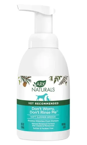 Ark Natural's Don't Worry Don't Rinse Me Waterless Dog and Cat Shampoo - 18 oz Bottle