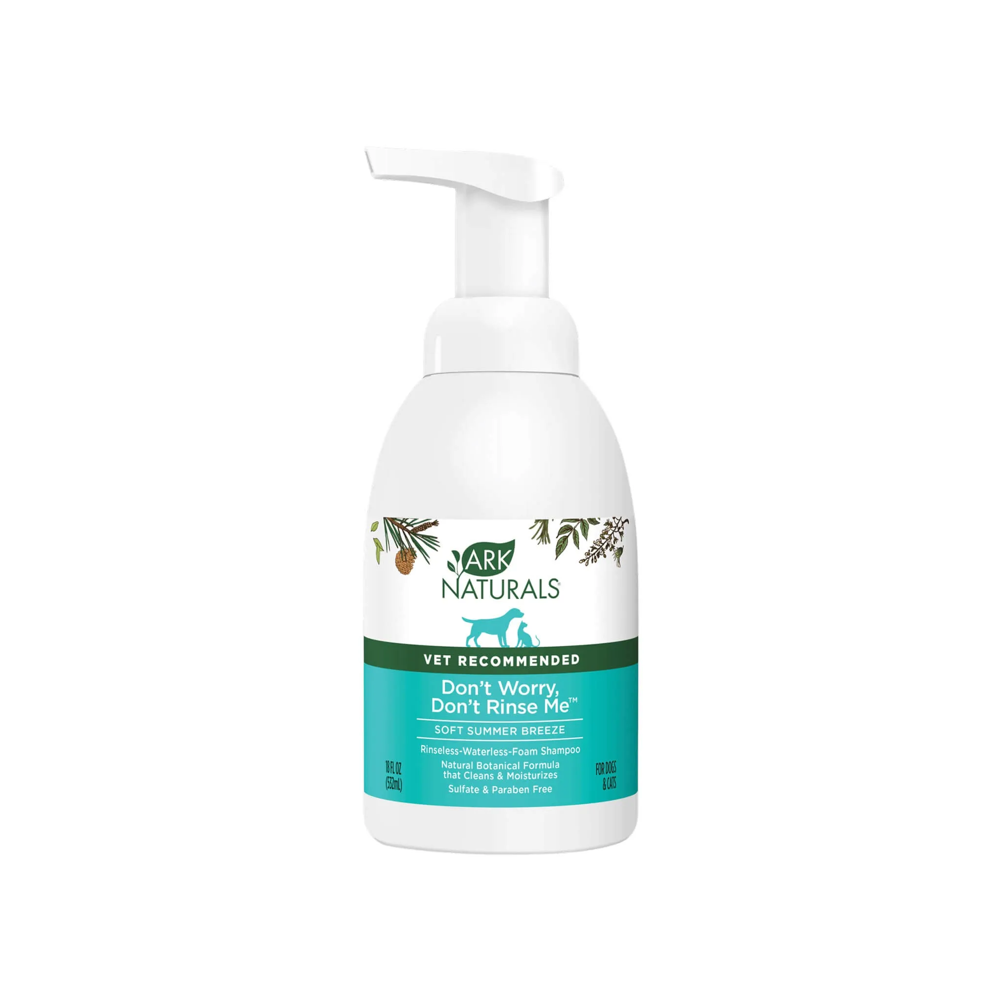 Ark Naturals Don't Worry Don't Rinse Me Waterless Shampoo for Dogs & Cats