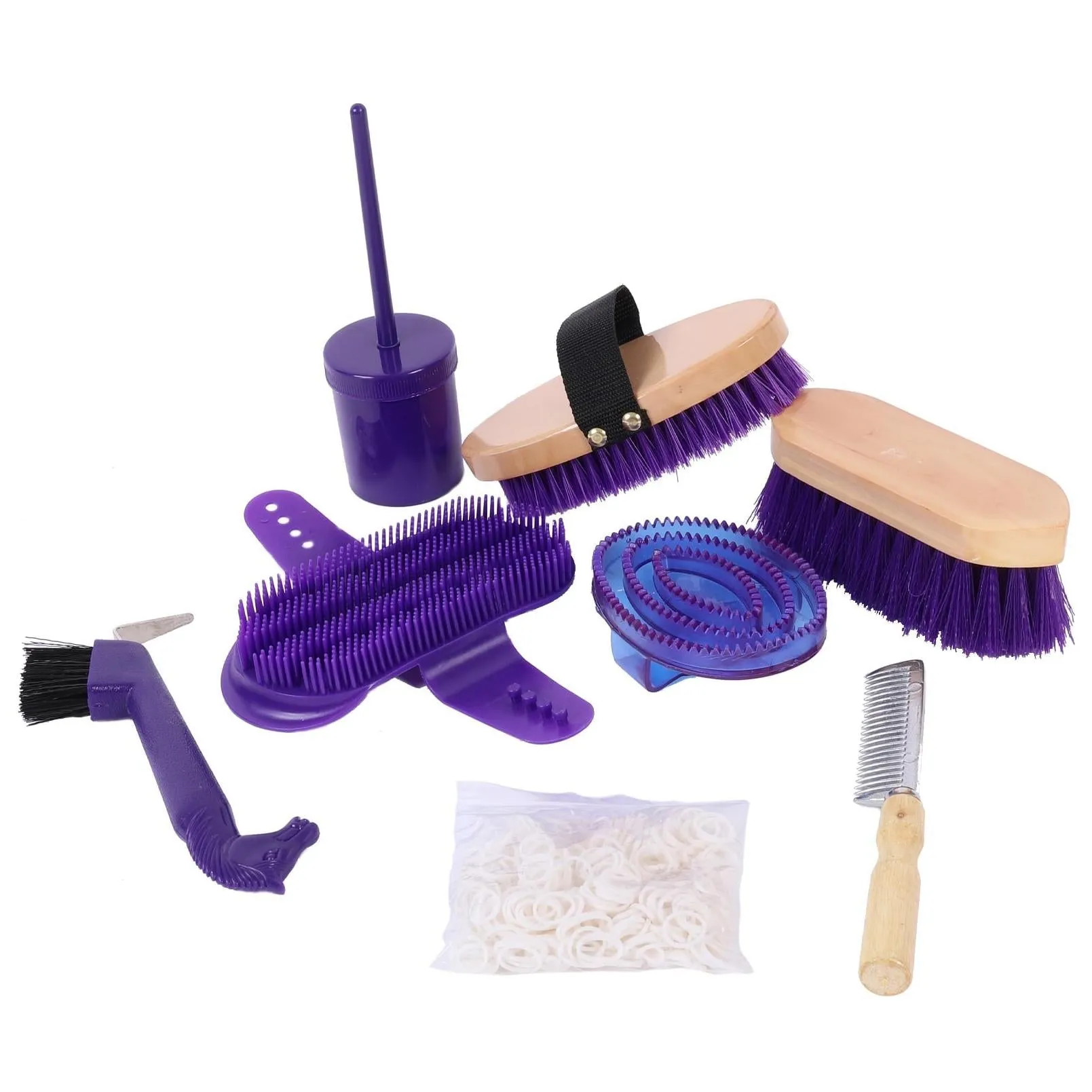 Ascot Grooming Kit Box Purple