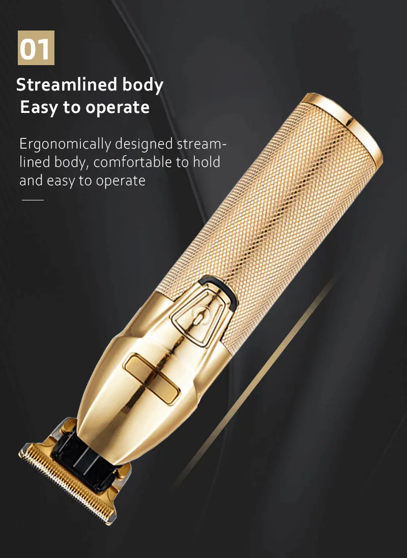 Axrot Professional Hair Clipper USB Cordless Professional Rechargeable Beard Trimmer
