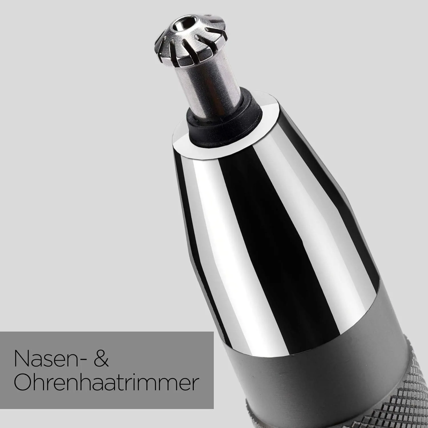 BaByliss Super-X Metal Series Nose, Ear, and Eyebrow Hair Trimmer for Men - Grooming Kit, Gifts for Men (Silver/Grey)
