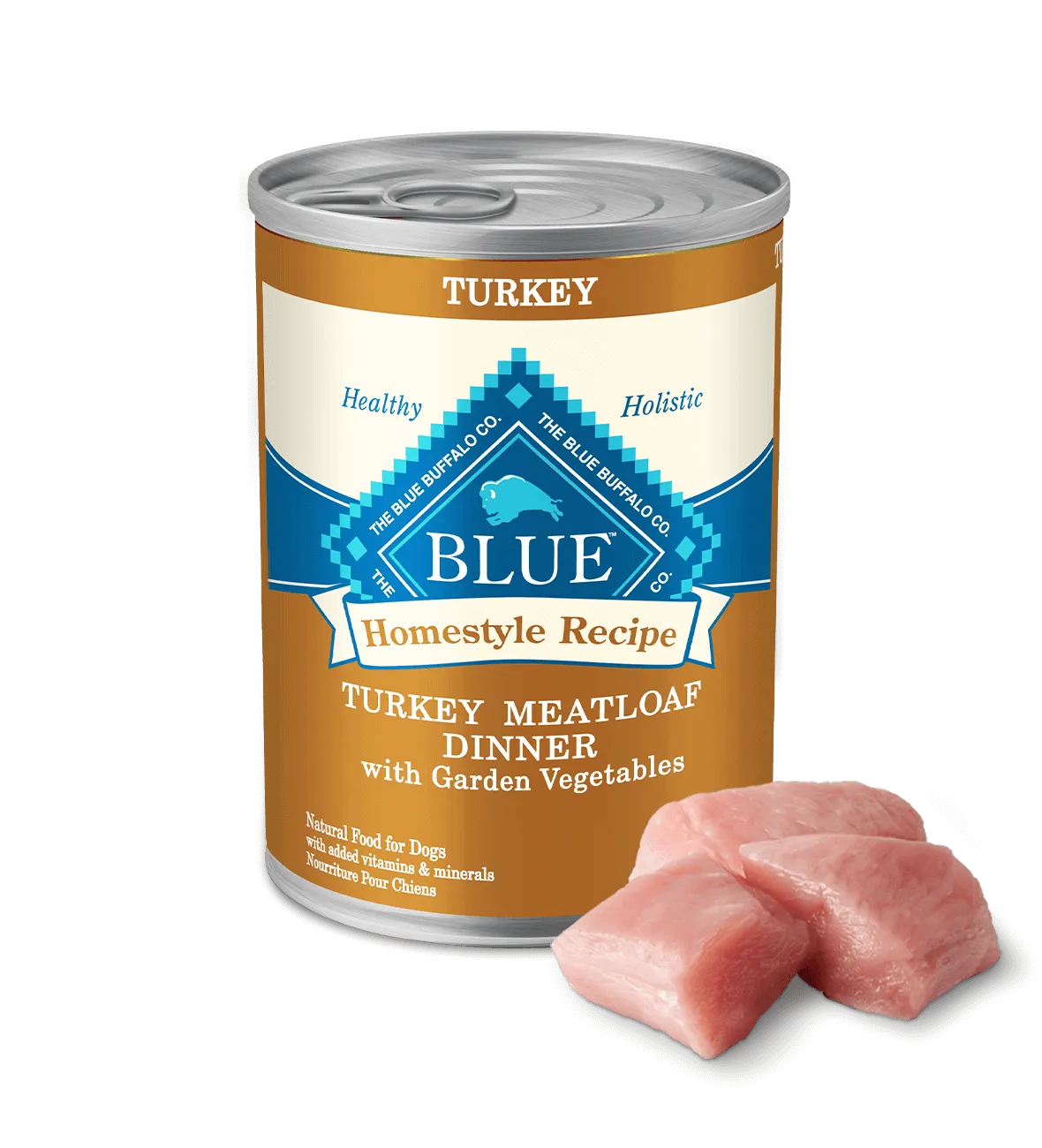 Blue Buffalo - Homestyle Turkey Meatloaf Dinner with Garden Vegetables Wet Dog Food