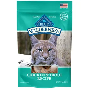 Blue Buffalo Wilderness Chicken & Trout Grain-Free Cat Treats, 2-oz