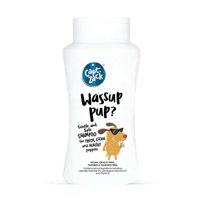 Captain Zack Wassup Pup? Gentle and Safe Shampoo for Puppies