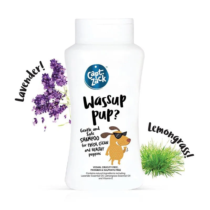 Captain Zack Wassup Pup? Gentle and Safe Shampoo for Puppies