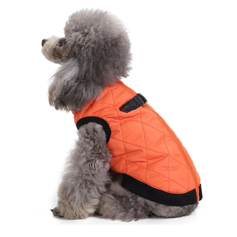 Comfy Warm Winter Vest With Leash Buckle For Small Dogs