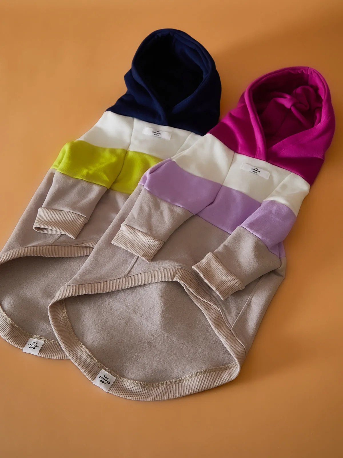 Dark Color-Blocked Hoodie MACARON