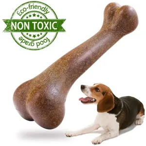 Dog Bone Chews Toys | Nearly Indestructible Natural Non-Toxic Anti-Bite Puppy Toys | Durable Chew Toys for Small, Medium, and Large Dogs | Pet Chew Game Dental Health