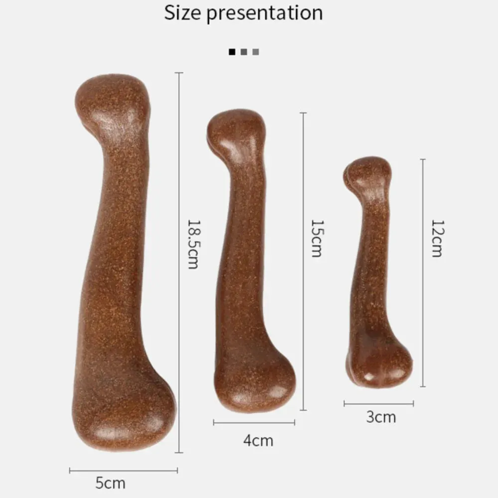 Dog Bone Chews Toys | Nearly Indestructible Natural Non-Toxic Anti-Bite Puppy Toys | Durable Chew Toys for Small, Medium, and Large Dogs | Pet Chew Game Dental Health