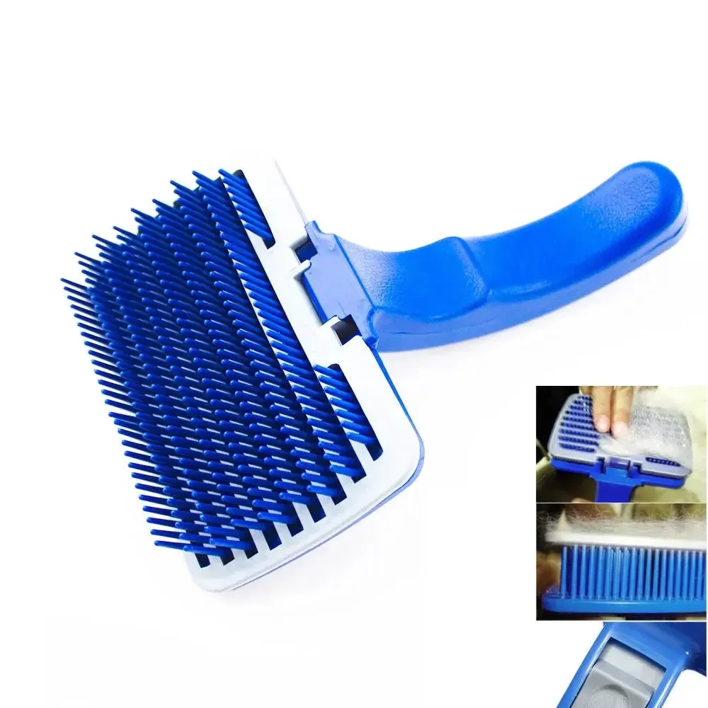 Dog brushes Self Cleaning Slicker Brush Dog Cat Pet Grooming Brush Shedding Brush Comb Rake