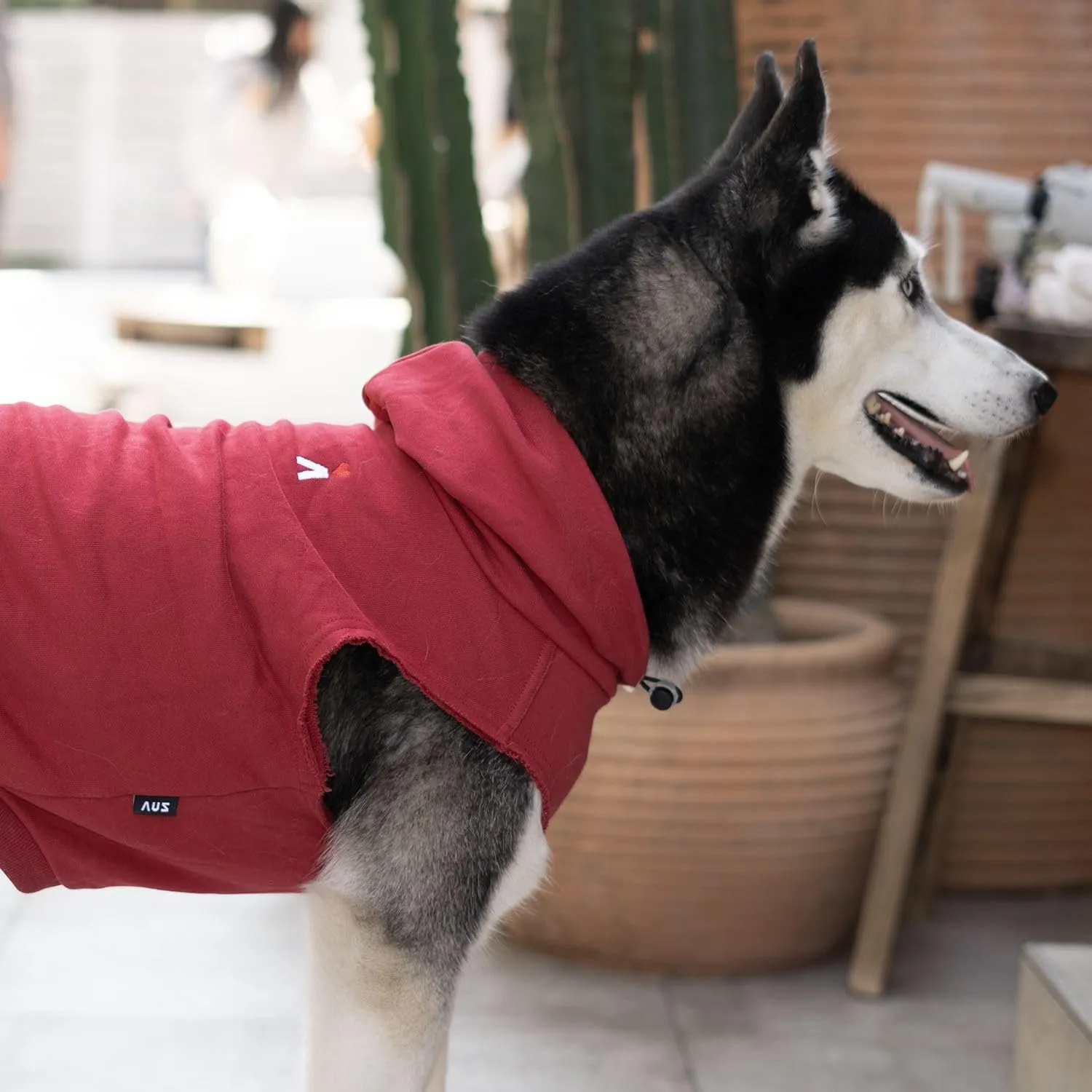 Dog Pet Clothes Hoodies Sleeveless Sweatershirt for Extra Large Dogs Boy Girl Doggy Sweater Elastic Cotton Pullover Hoodie for Labrador Golden Retriever Border Collie German Shepherd - Red XXL