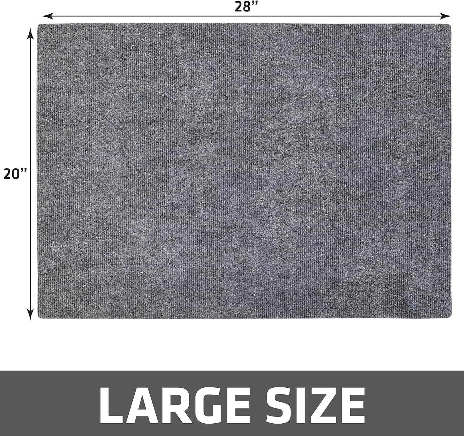 Drymate Cat Litter Trapping Mat, (Ridged Design), Traps Litter & Mess from Box, Soft on Kitty Paws, Absorbent, Waterproof, Urine-Proof, Machine Washable, Durable, (USA Made) (20" x 28")