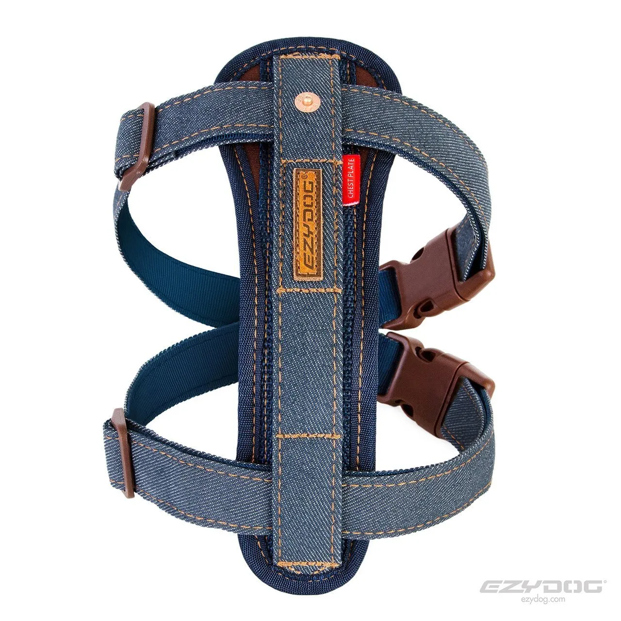 EzyDog Chestplate Dog Harness Denim Small^^^