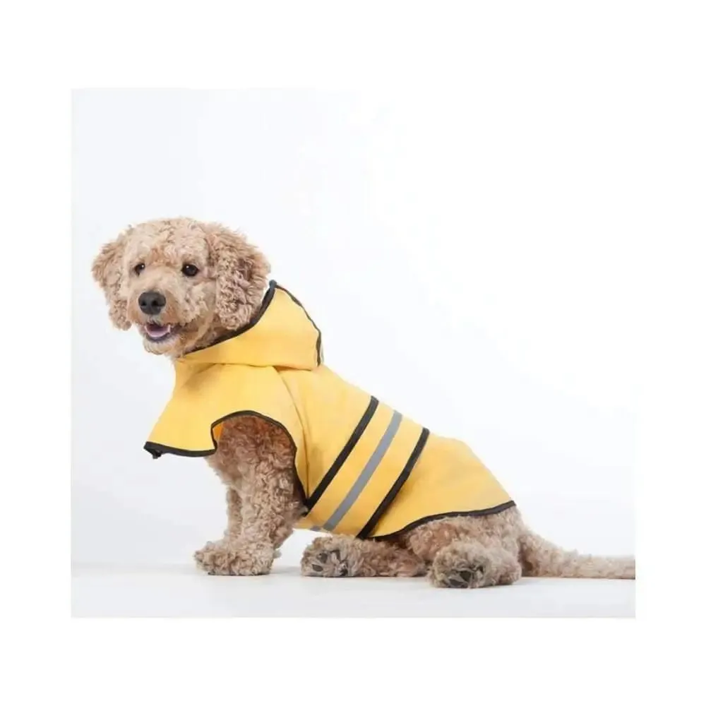 Fashion Pet Rainy Day Dog Slicker Yellow