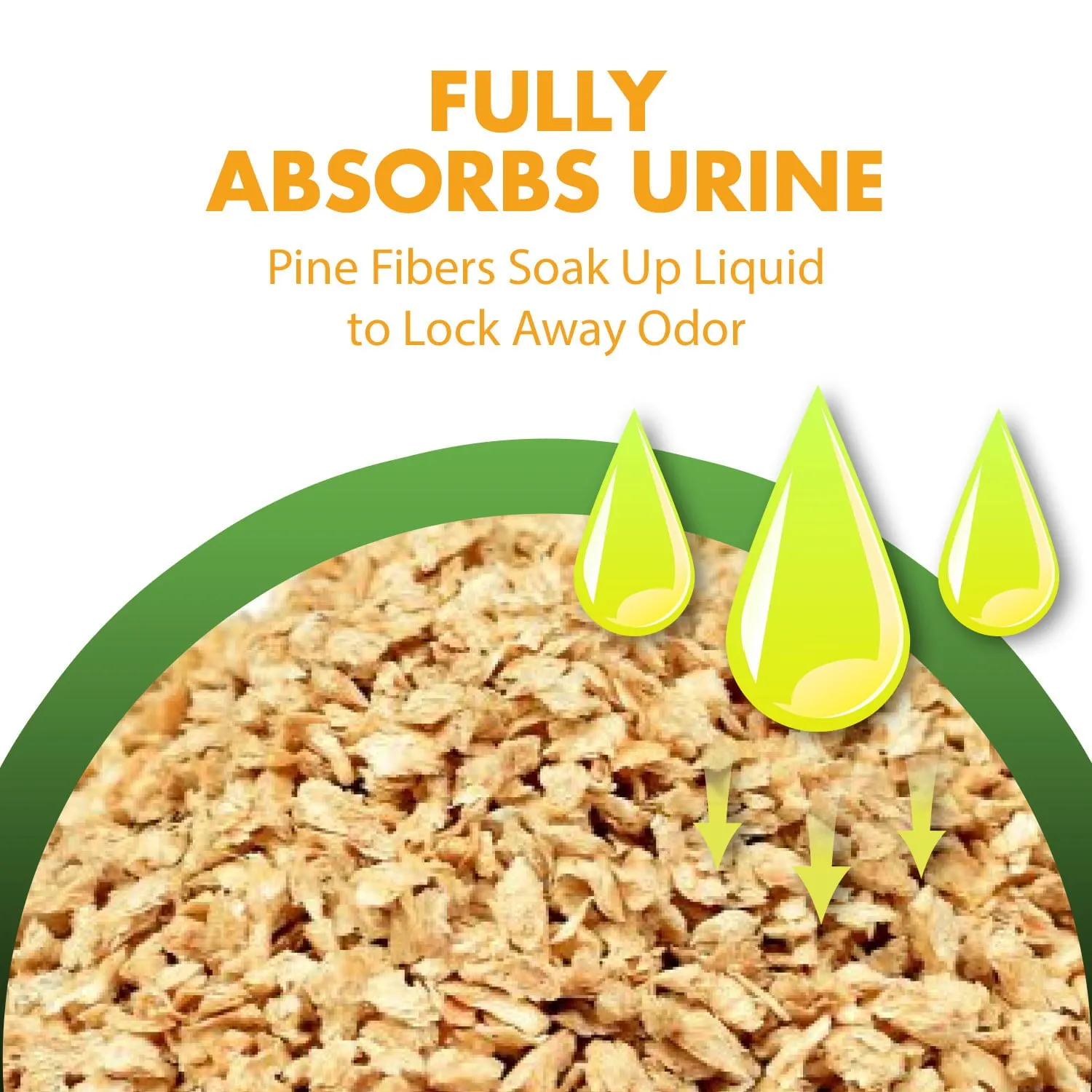 Feline Pine Original 100% Natural Pine Non-Clumping Cat Litter 40lb, Fresh Scent