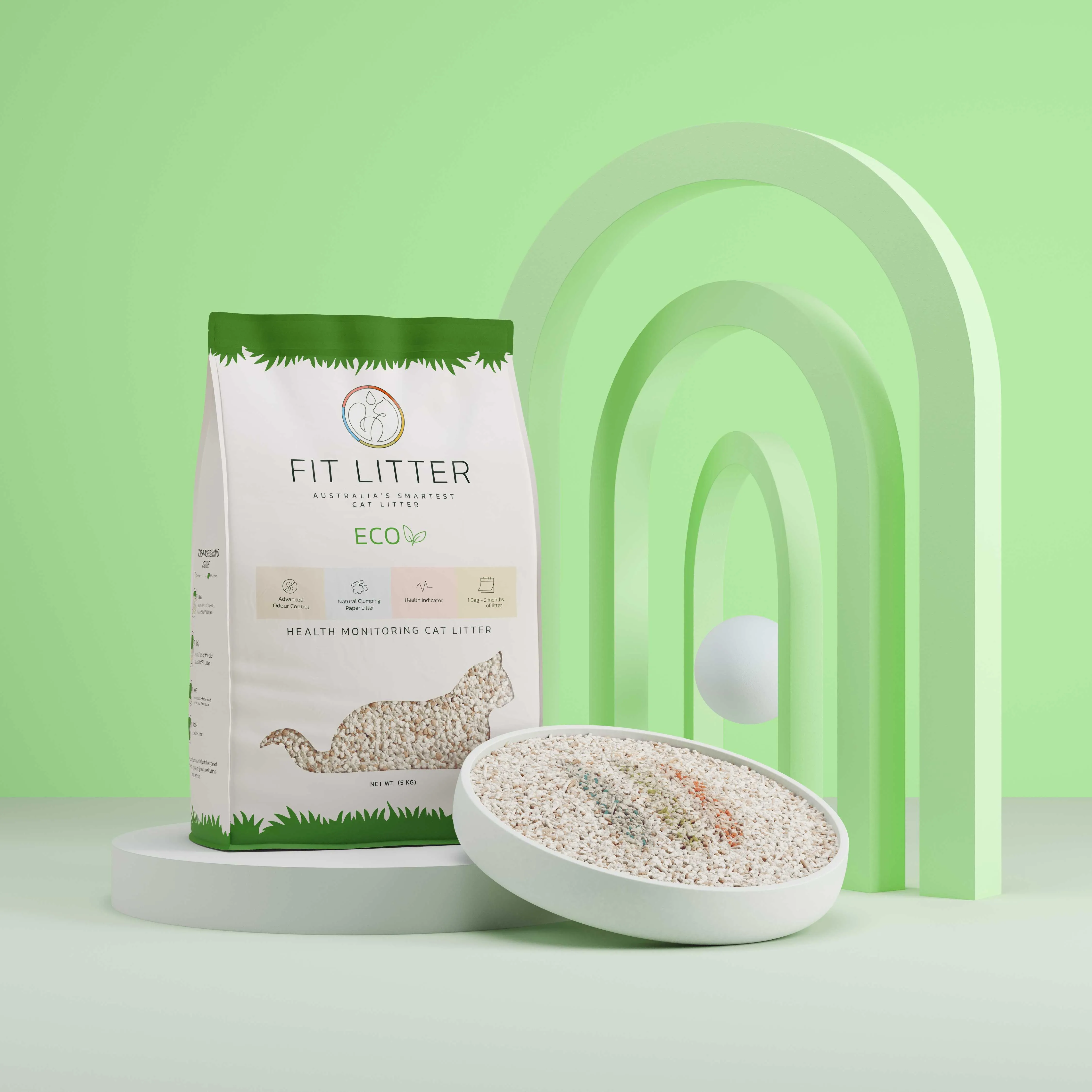 Fit Litter Eco - 3 Month Supply - 4 Cat