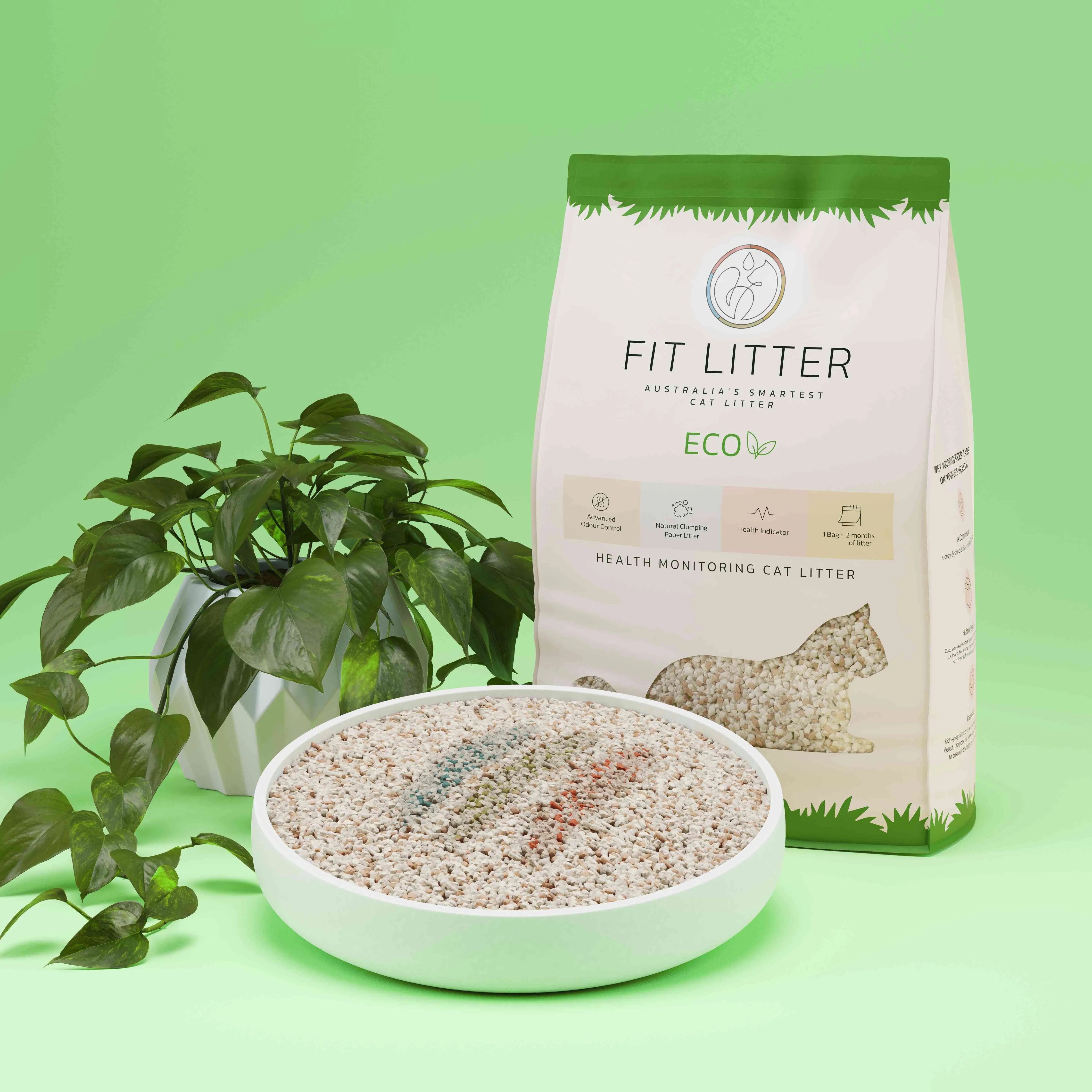 Fit Litter Eco - 3 Month Supply - 4 Cat