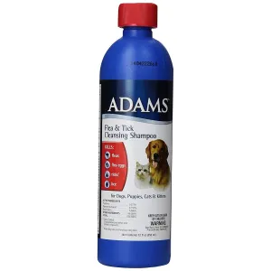 Flea and Tick Shampoo for Dogs - 12 ounces - Adams