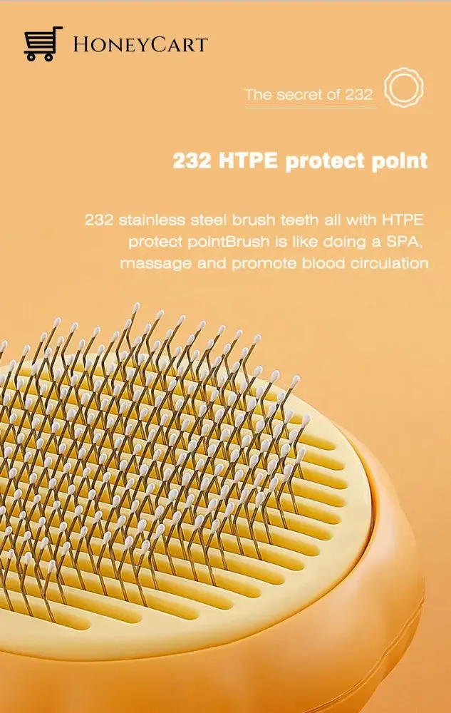 GroomyComb - Self Cleaning Slicker Cat Brush