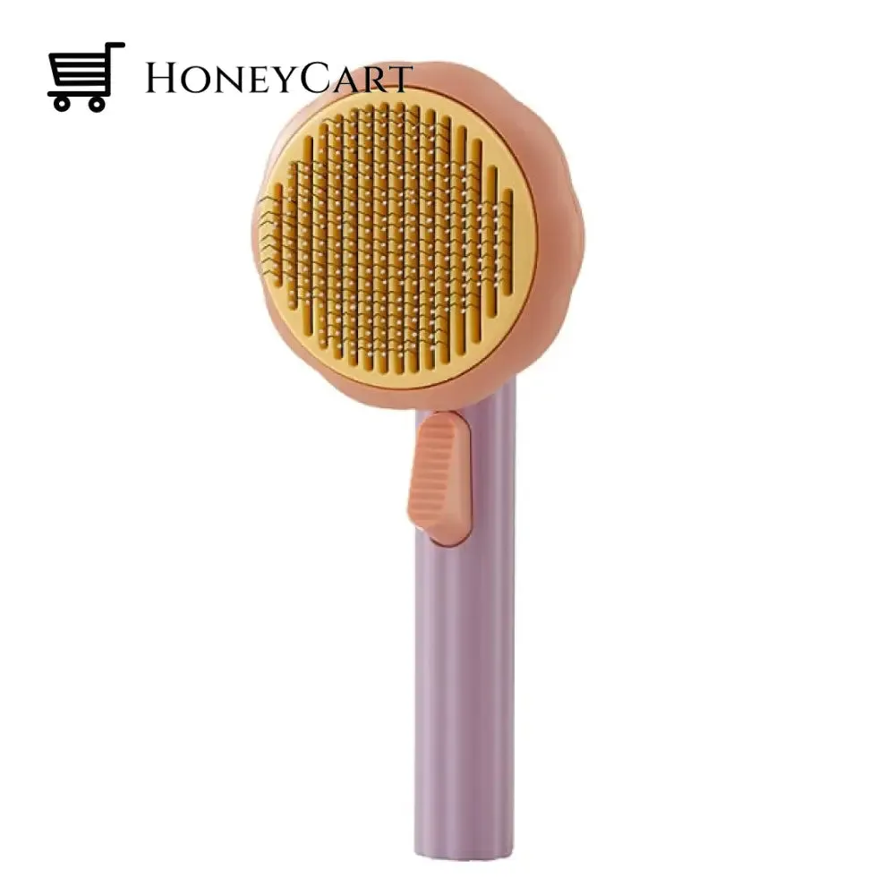 GroomyComb - Self Cleaning Slicker Cat Brush