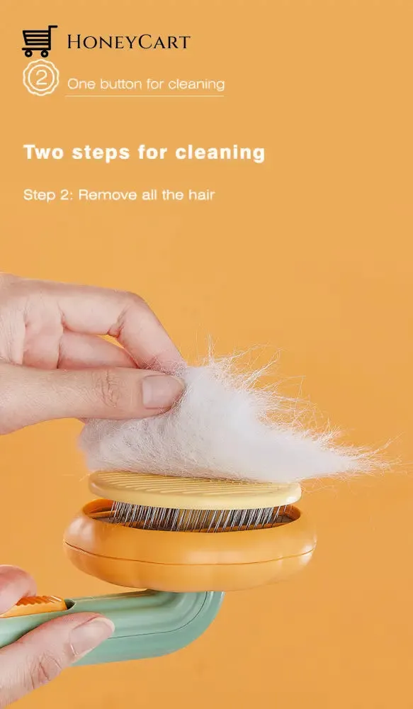GroomyComb - Self Cleaning Slicker Cat Brush