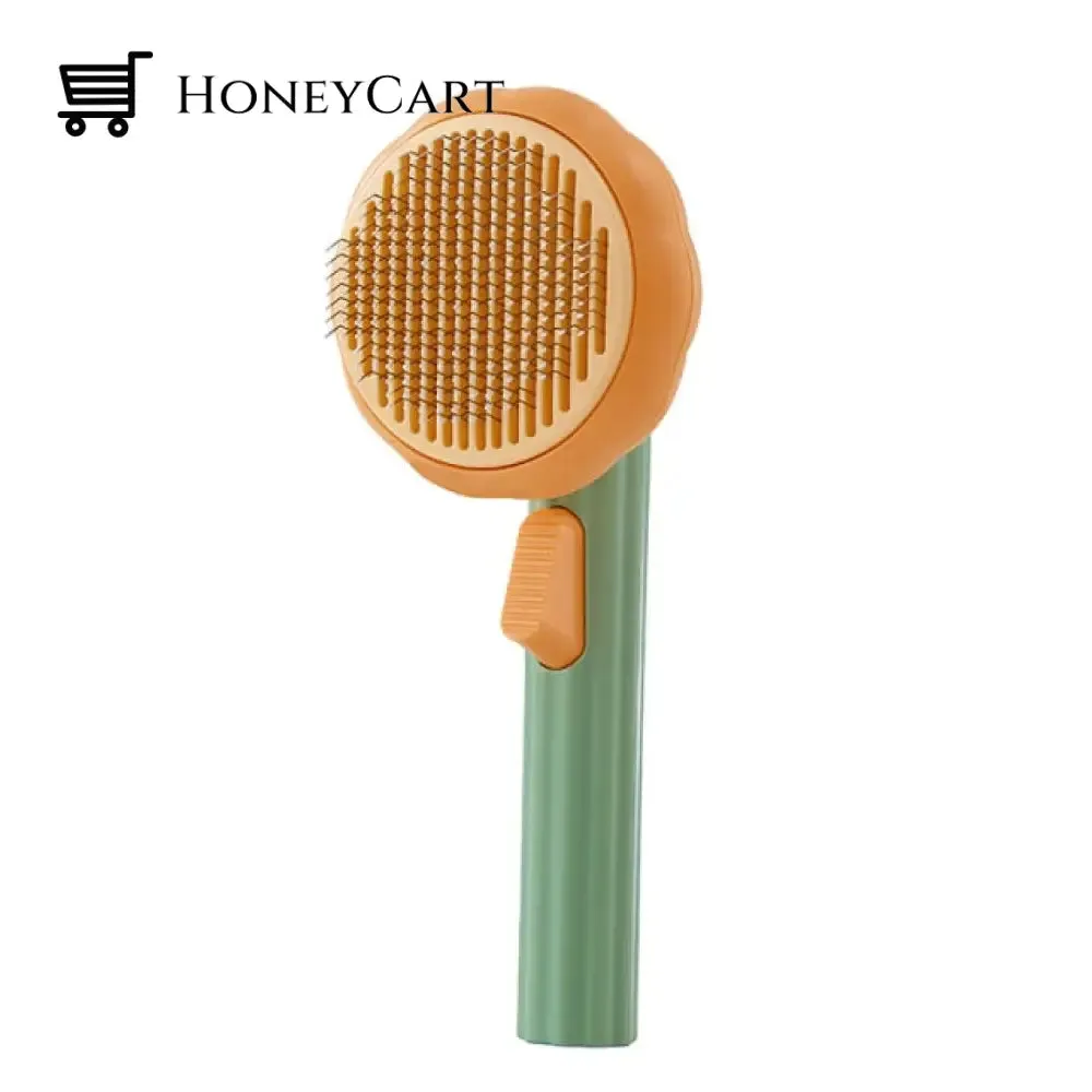 GroomyComb - Self Cleaning Slicker Cat Brush