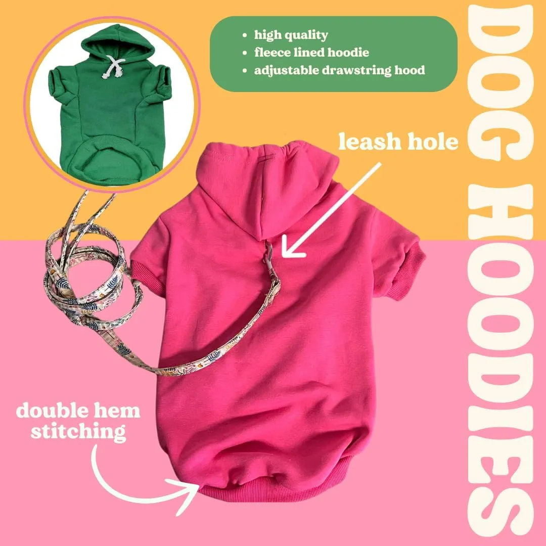 I Love My Moms (Two) Mother's Day Dog Hoodie | Fleece Lined |Leash Hole| Pride Day | LGBTQ  | Rainbow | Parade|Black, Medium 175