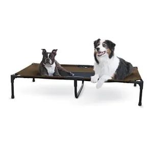 K&H Pet Products Original Pet Cot Elevated Pet Bed, Chocolate/Mesh, X-Large