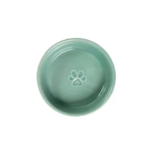 Mint Ceramic Pet Bowl - 16cm x 5cm