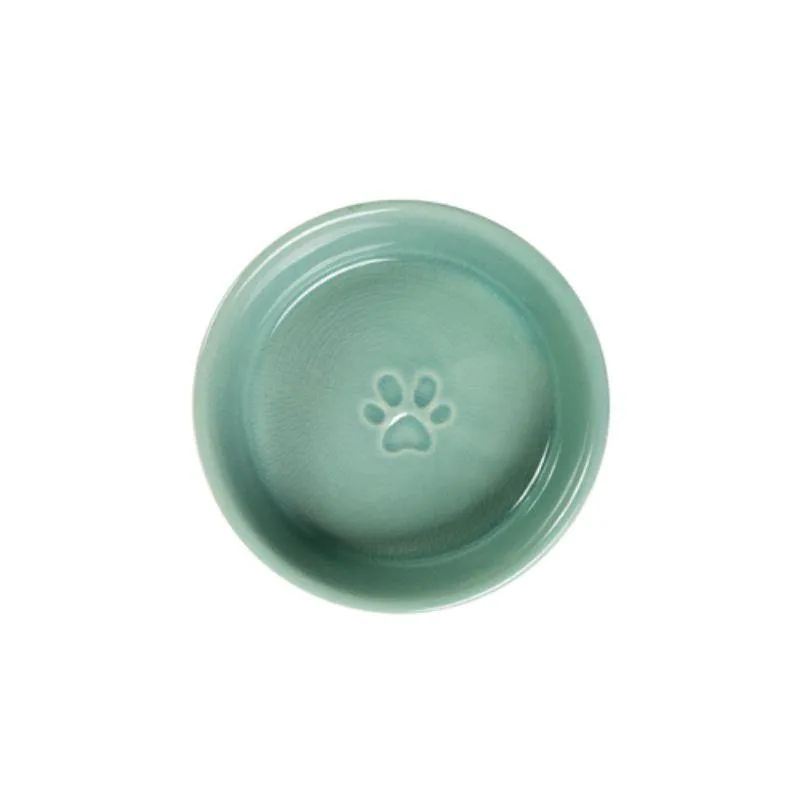 Mint Ceramic Pet Bowl - 16cm x 5cm