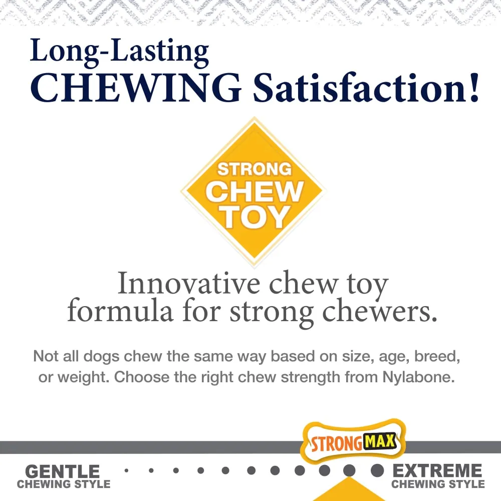 Nylabone Gourmet Style Strong Chew Bacon & Chicken Small / Regular 2 Count