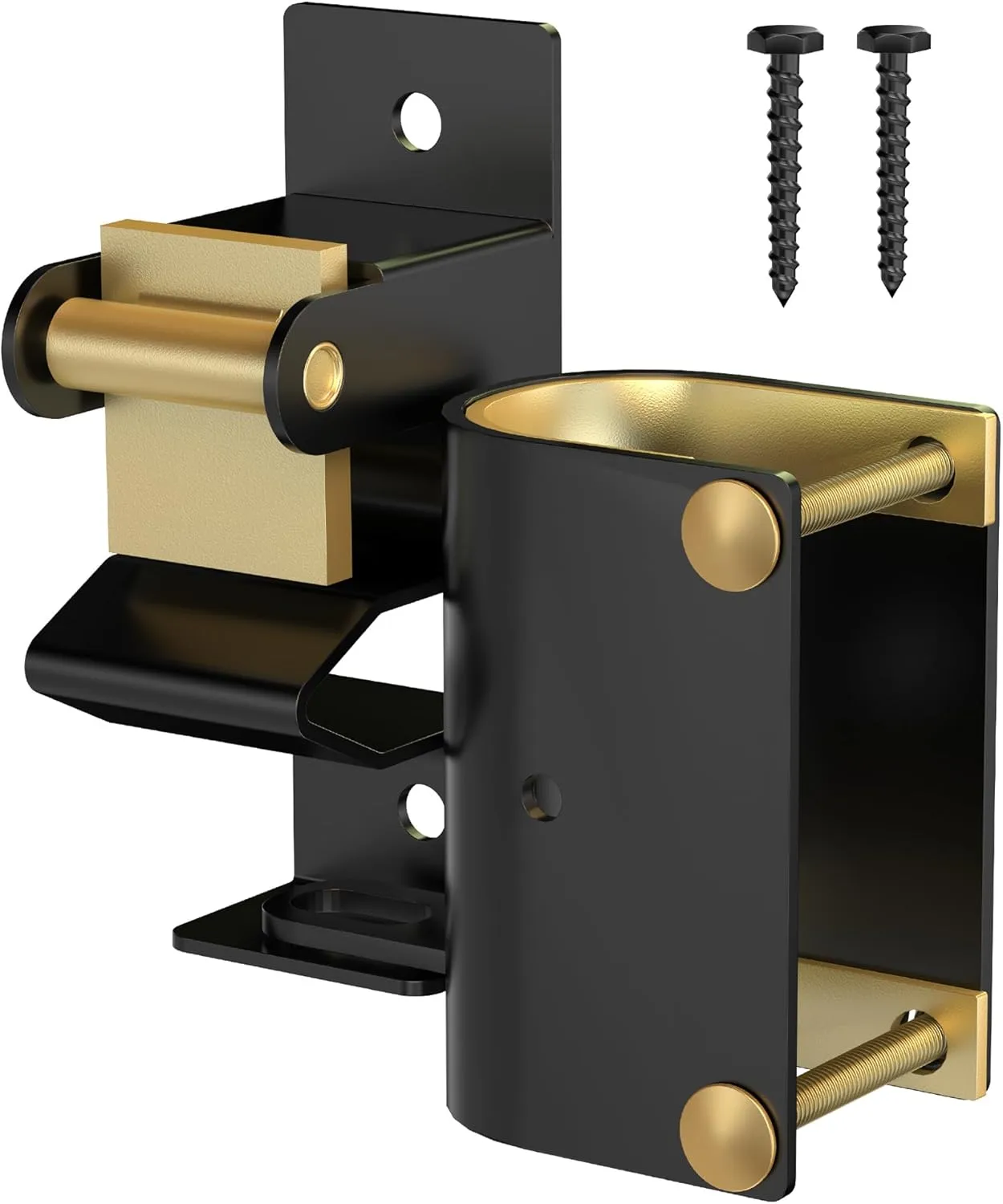 One Way Farm Gate Latch, Heavy Duty Gate Latches for Metal Tube Gates, 1 Way Lockable Livestock Gate Latch Hardware for Cattle Gate Horse Corrals, Ranches, Pastures, Pet Cages