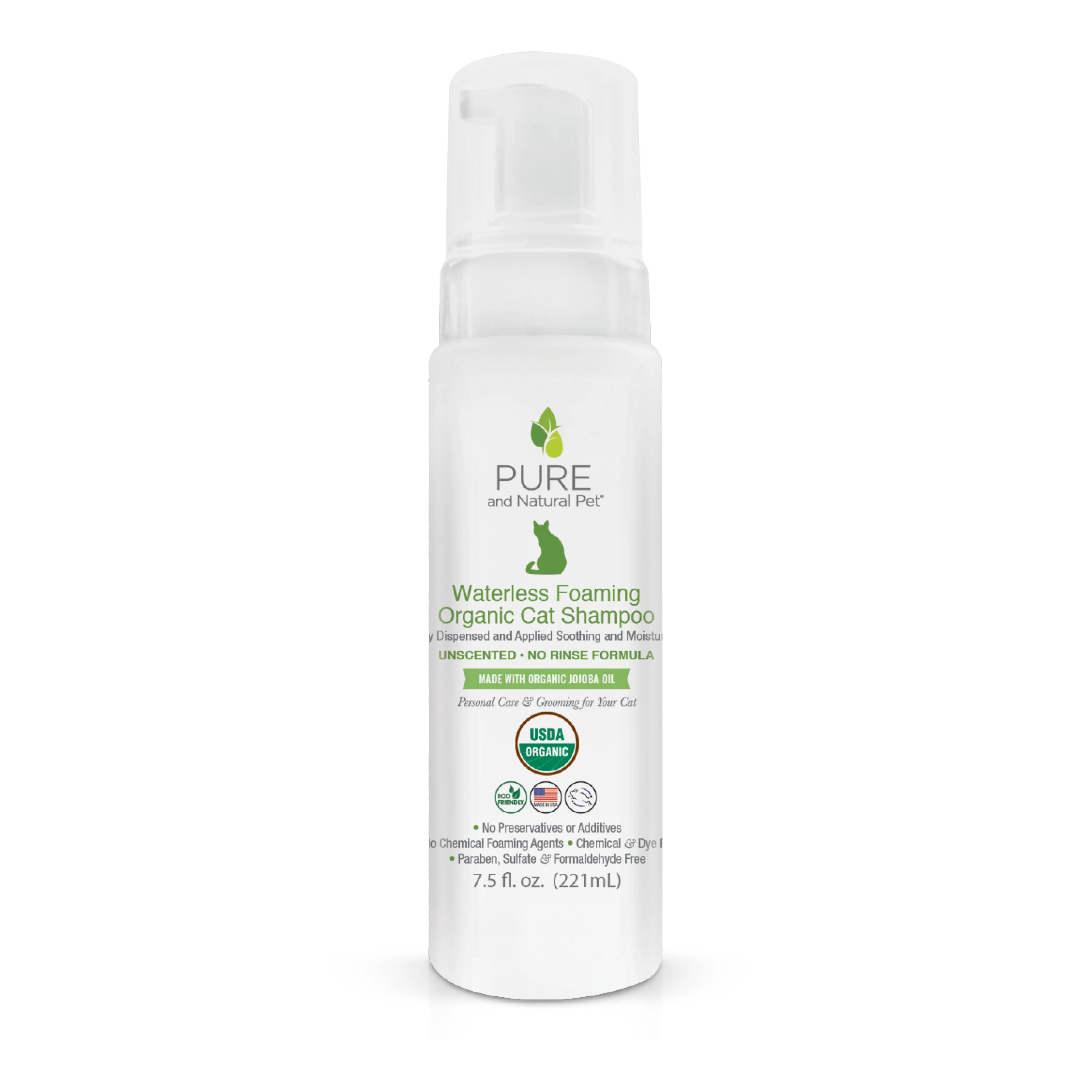 Organic Waterless Foaming Cat Shampoo