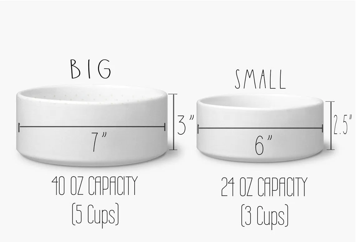 Personalized Marble Dog Bowl Cat Pet Bowl with Name Food Bowl Water Bowl Ceramic