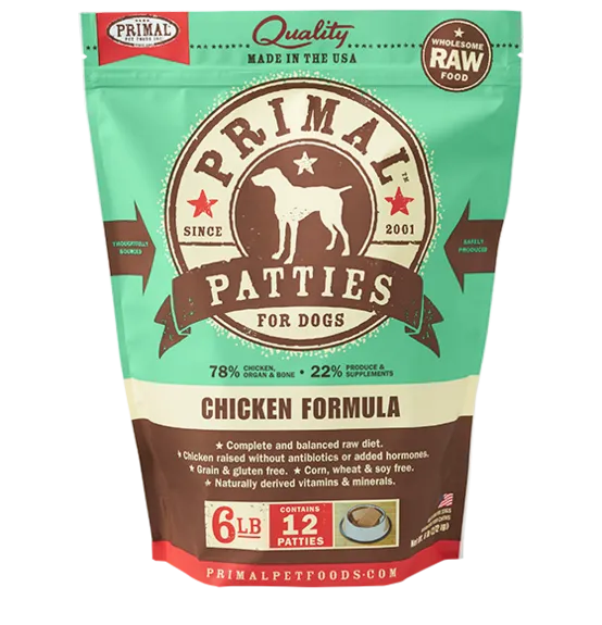 Primal Pet Foods Canine Raw Frozen Patties