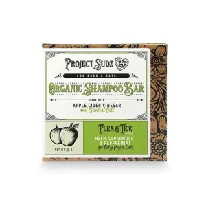 Project Sudz Flea & Tick Shampoo Relief Bar Cat and Dog Shampoo - 4 Oz
