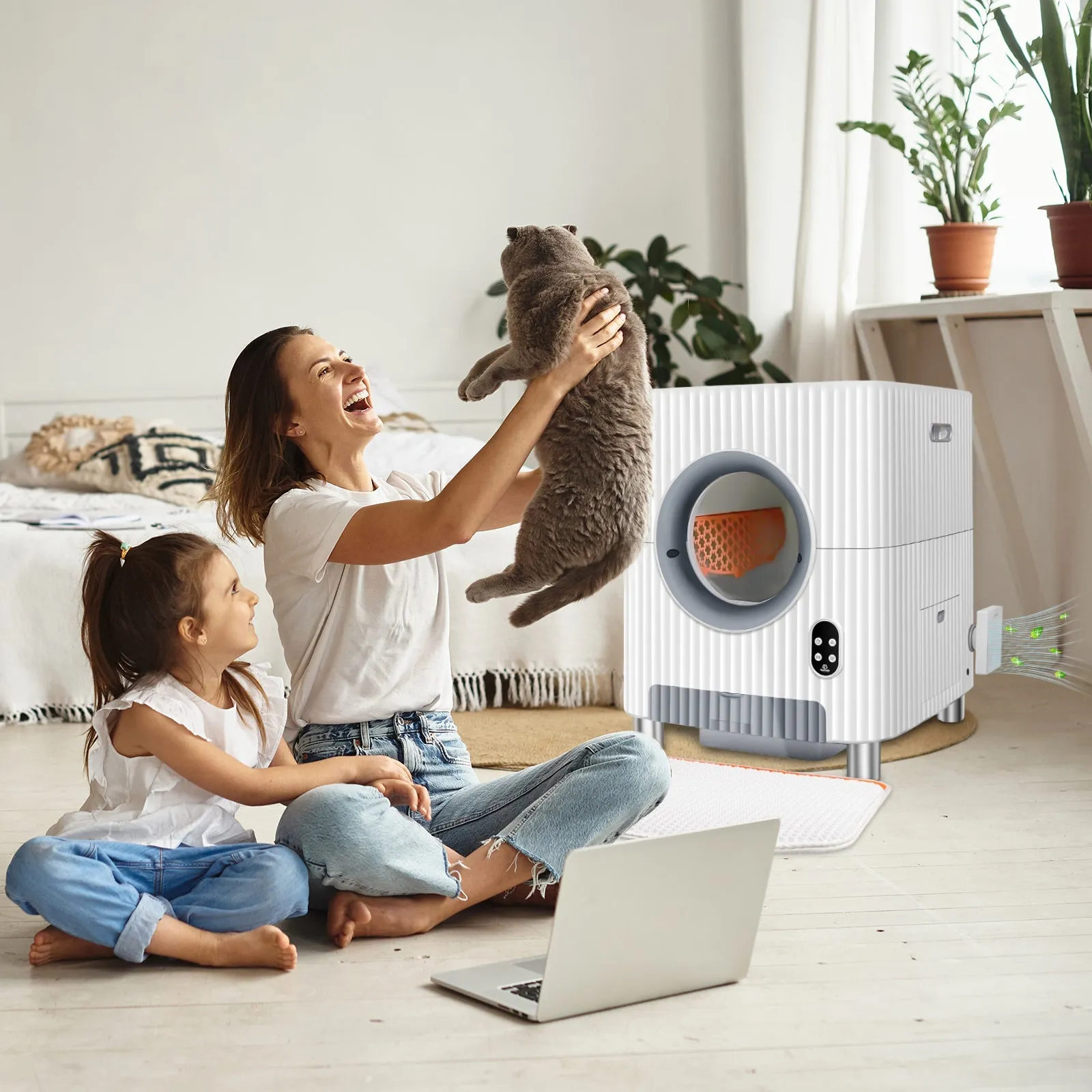 Self-Cleaning Cat Litter Box AIR PURIFIER