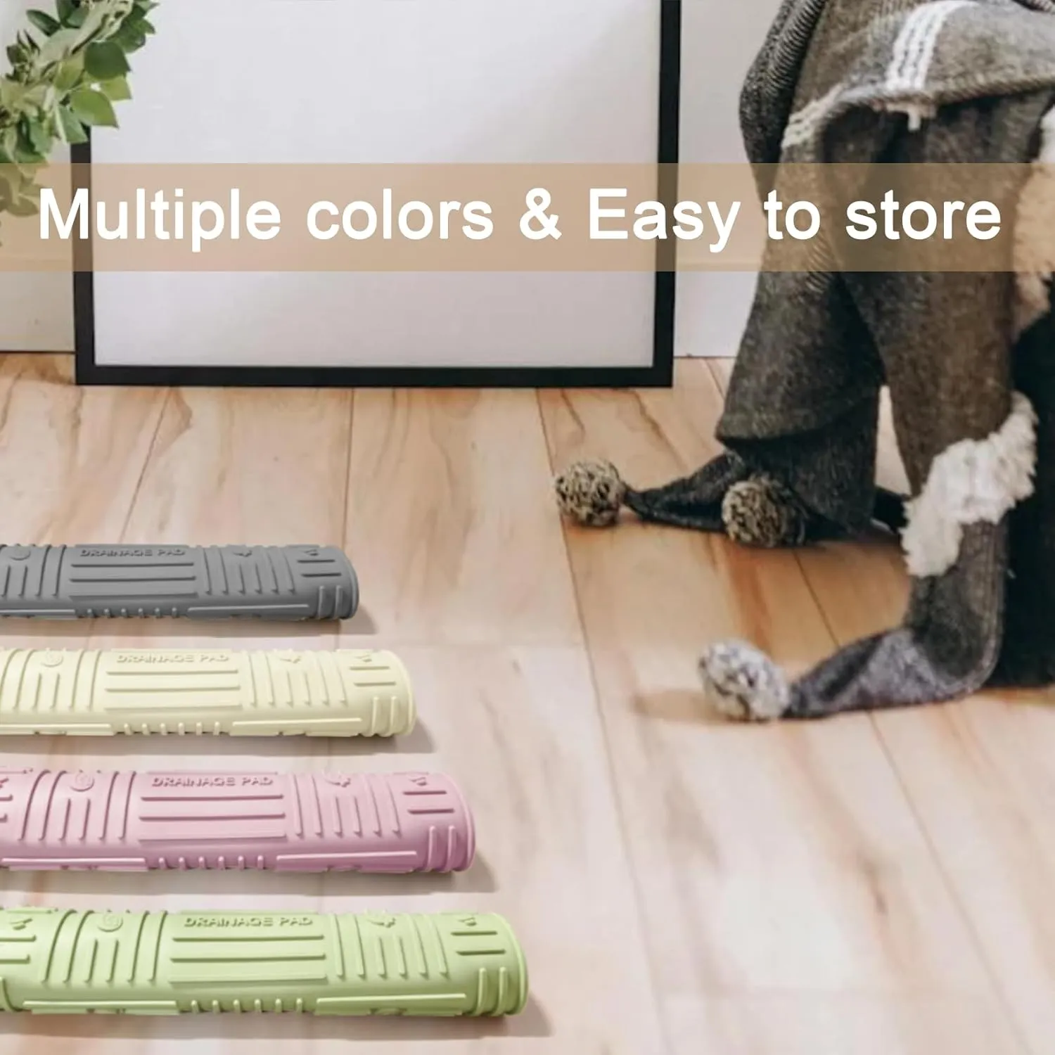 Silicone Cat Litter Mat, Litter Trapping Mat, Waterproof Anti-Slip Cat Litter Box Mats for Floor, Scatter Control Kitty Litter Mat, 19.6x15.7