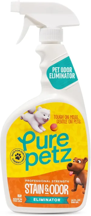 Stain & Odor Eliminator Enzyme Spray for Strong Pet Urine, Stain & Smell - Carpet Cleaner Pet Odor Remover for Home - Carpet Stain Remover for Cats & Dog Pee - Enzymatic Cat Urine Destroyer