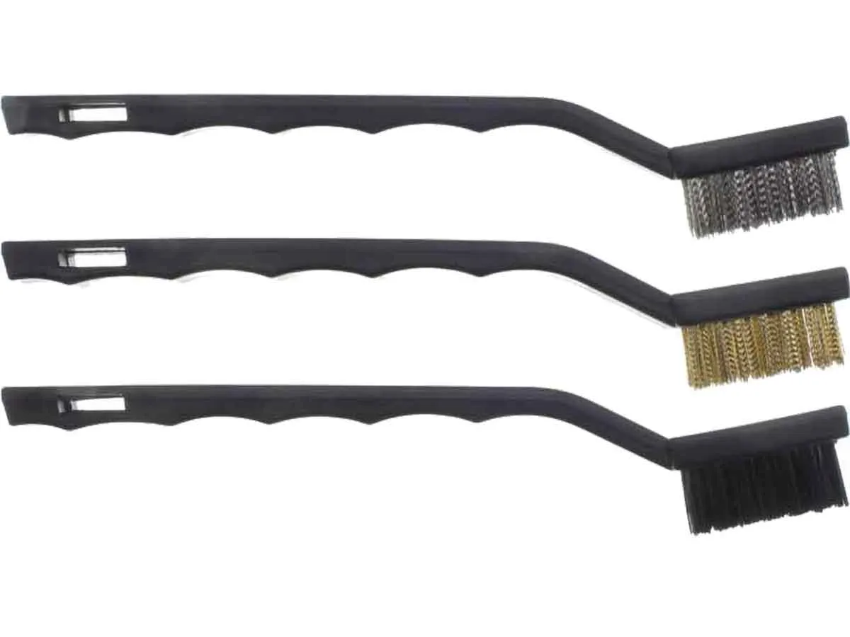 Tooth Brush Set; Nylon - Brass - and Steel