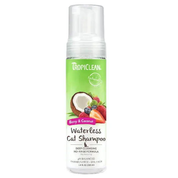 TropiClean Deep Cleaning Waterless Cat Shampoo