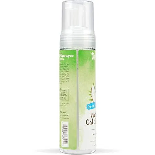 TropiClean Waterless Dander Reducing Shampoo for Cats, 7.4oz, Made in USA