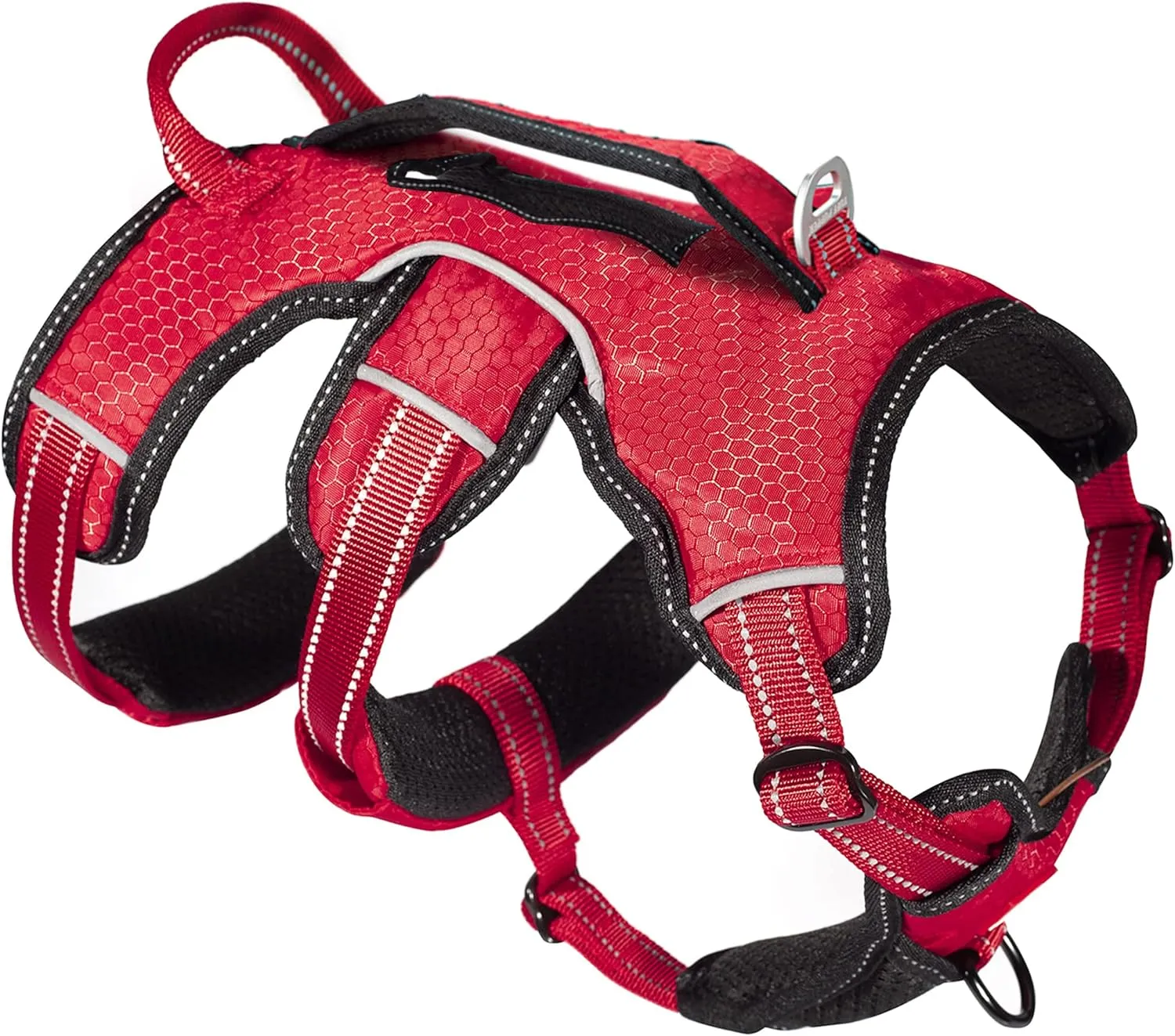 Tuff Pupper Escape Proof No Escape Dog Harness | 5 Point Adjustable Fit Harness for Dogs | Padded Dogs Harnesses | Handle Dog Lift Harnesses