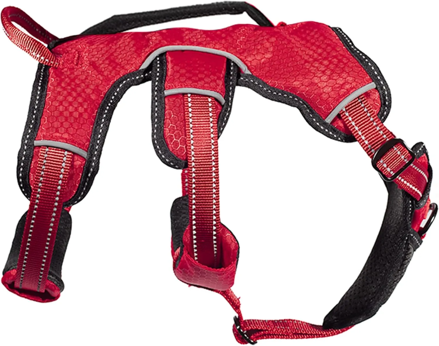 Tuff Pupper Escape Proof No Escape Dog Harness | 5 Point Adjustable Fit Harness for Dogs | Padded Dogs Harnesses | Handle Dog Lift Harnesses