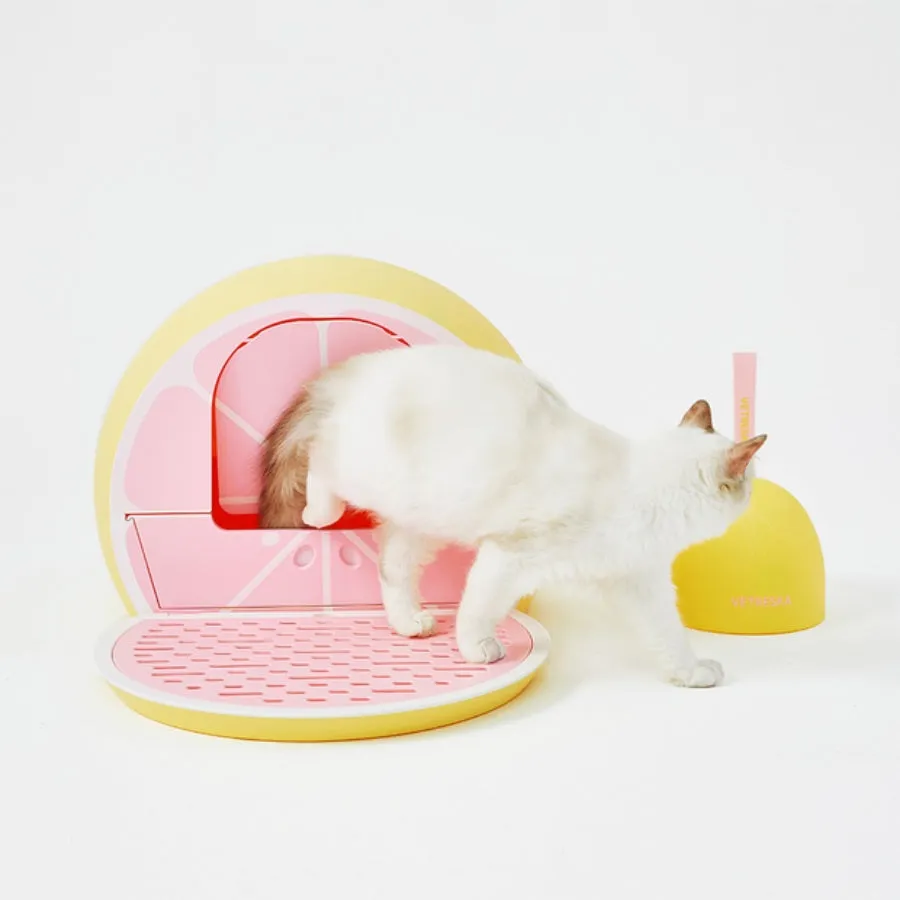 Vetreska Fruity Cat Litter Box Grapefruit