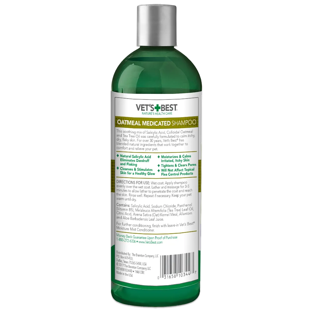 Vet's Best - Oatmeal Medicated Shampoo - 16oz